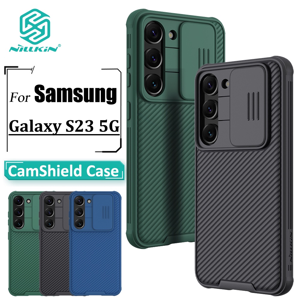 Capa Nillkin CamShield Pro Samsung Galaxy S23 Proteção Deslizante Da Câmera TPU + PC Traseira À Prova De Choque