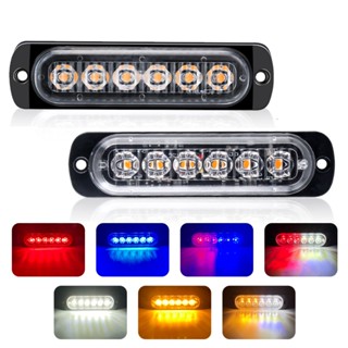1PCS 6LED Caminhão flash De Carro 12V/24V Emergência Para Motocicleta Marcador Lateral De Aviso LED