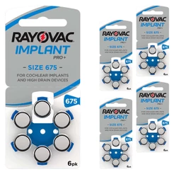 Pilha Auditiva 675 Rayovac Bateria Pr44 Implant Coclear kit 30 unidades