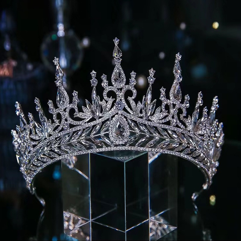 Coroa De Casamento De Diamante De Princesa De Cristal Brilhante