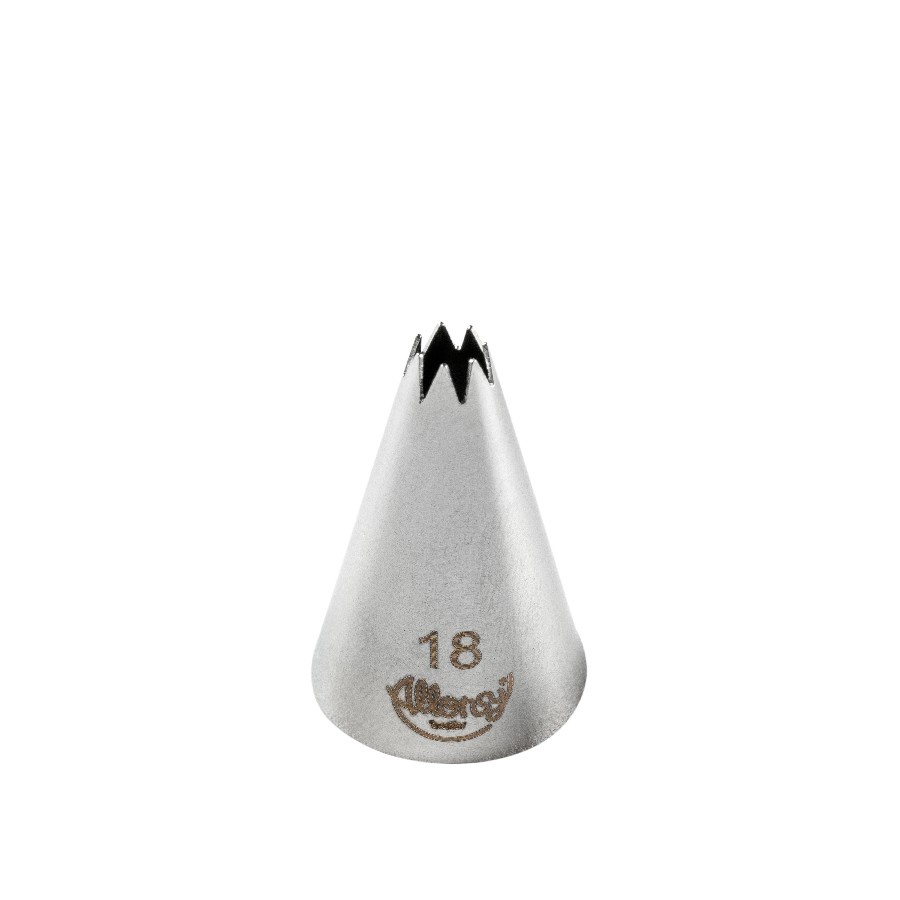 Bicos Para Confeitar - Pitanga Aberta - Aço Inox - Nº18  - 1 unidade - Cromus Allonsy - Rizzo
