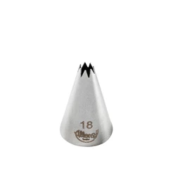 Bicos Para Confeitar - Pitanga Aberta - Aço Inox - Nº18 - 1 unidade - Cromus Allonsy - Rizzo