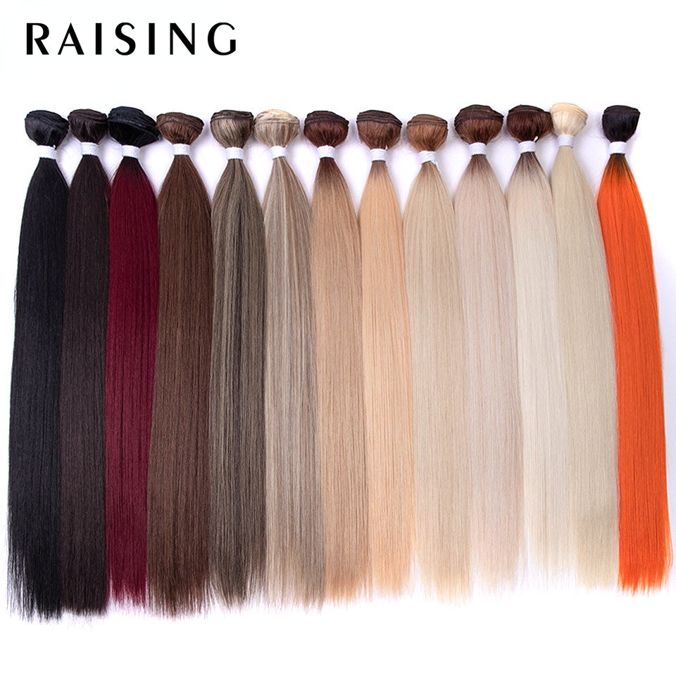 Extensões De Cabelo Liso Osso Loiro Ombre Cabelos Super Longos Sintéticos De 24 Polegadas Lisos Cheios A Fim Levantamento em Oferta na Shopee