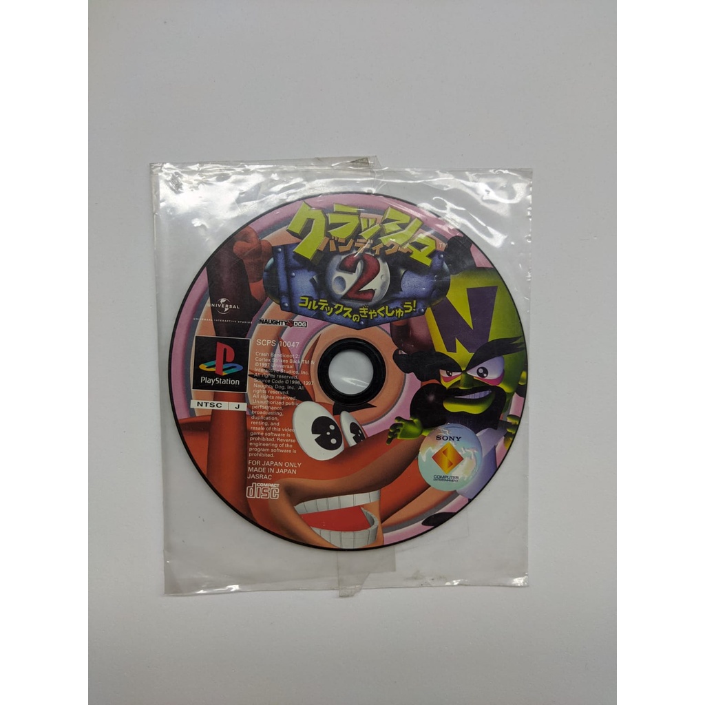 jogo crash 2 ps1 original japones sem encarte
