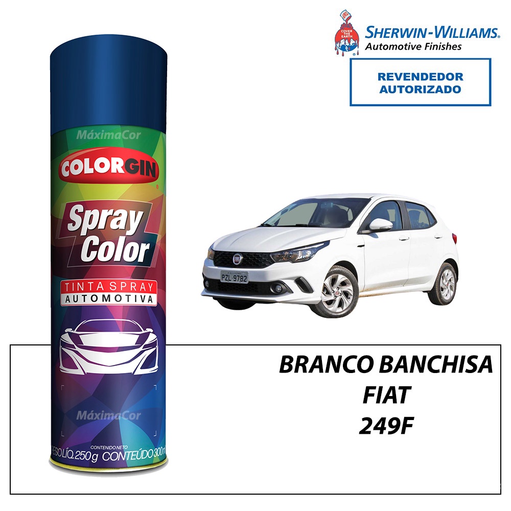Tinta Spray Automotivo Branco Banchisa FIAT 300ml