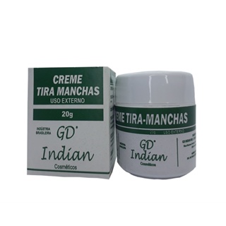 Creme Tira Manchas Escuras e Melasma Da Pele Gd Indian 20g em Oferta na Shopee