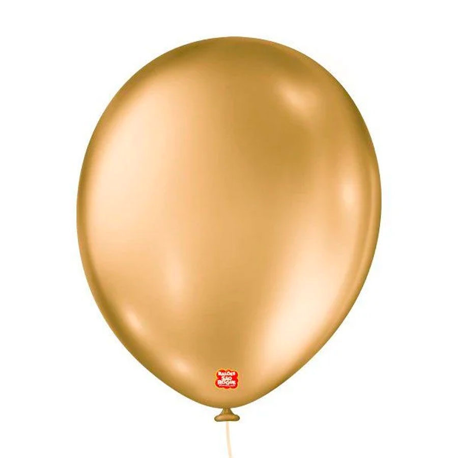 Balão de Festa Metallic - Dourado - Balões São Roque - Rizzo