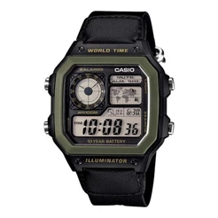 Relogio Casio Masculino Quadrado AE-1200WHB-1BVDF