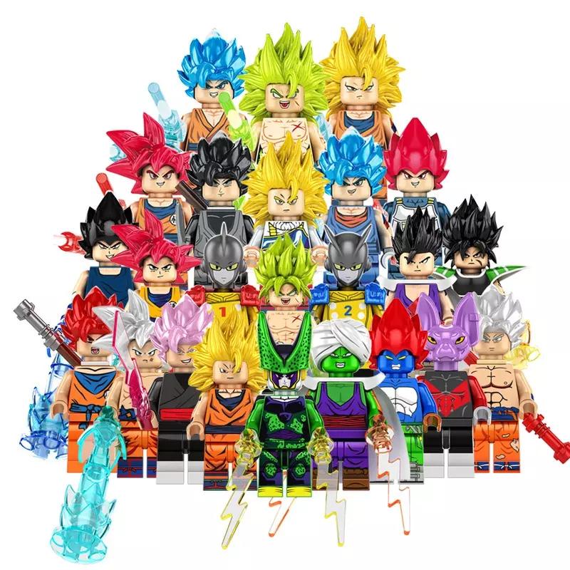 Anime Cartoon Dragon Ball Son Goku DBZ Mini Figures Block Toys Cell Piccolo  Daimao Vegeta | Shopee Brasil