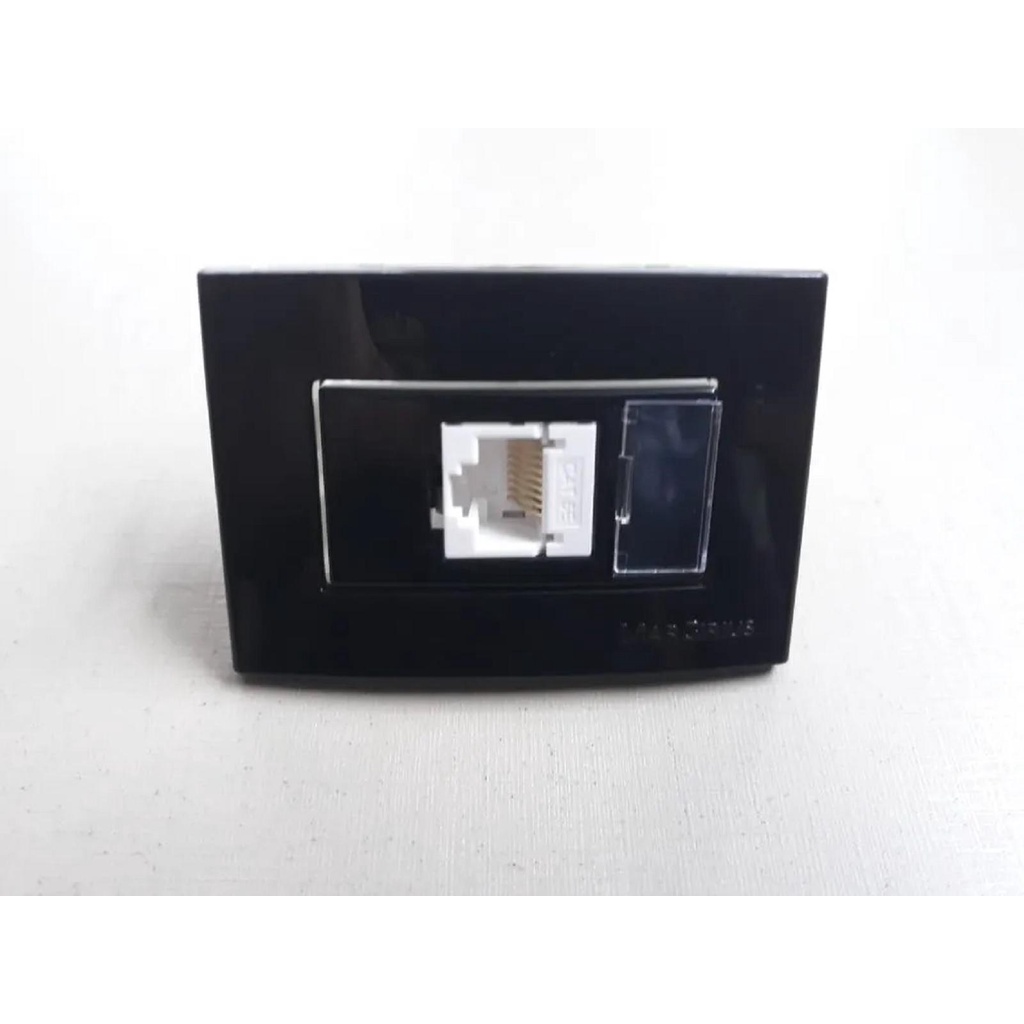 Tomada P/ Moveis Margirius Rj45 Preta Informatica Nbr 14136