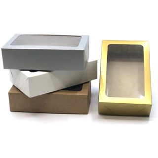 20 Caixas de Papel Cartão ou Kraft Com Visor- 19x12x5 | Para Presentes, Cosméticos ou Artesanatos em Oferta na Shopee