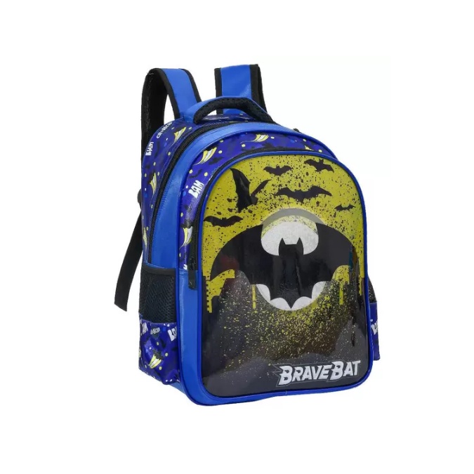 Mochila Média Brave Bat Batman Yeep Costas Estilo Batman