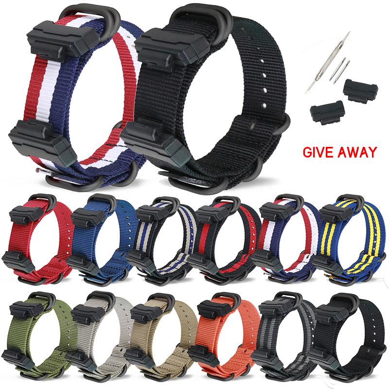 ZULU kit De Cinto De Conversão De Pulso De nylon Tecido , Adequado Para Acessórios SHOCK 16mm + Pulseira De Relógio Com Tela Extensa À Prova D'água