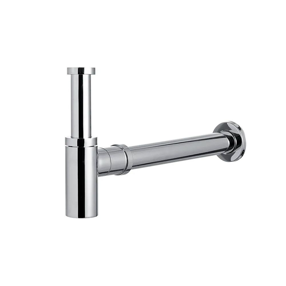 Sifão Para Lavatório De Banheiro Quadrado Purus Pingoo - Prata - Home & Living