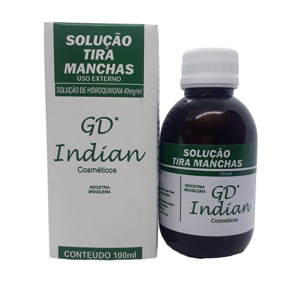 Solução Tira Manchas Escurase e Melasma Da Pele Gd Indian 100ml em Oferta na Shopee