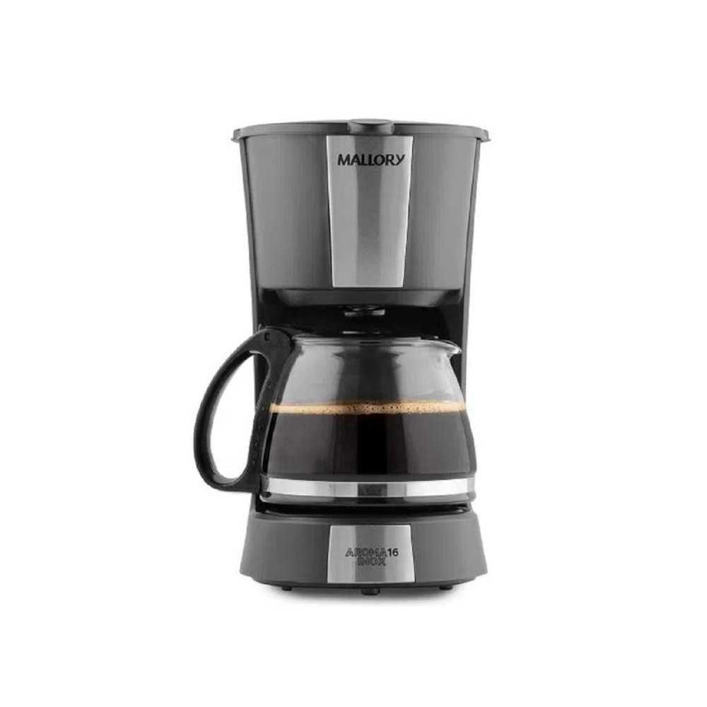 Cafeteira Elétrica Mallory Aroma – 16 Xícaras – Preto-Inox – 127v – B92000461