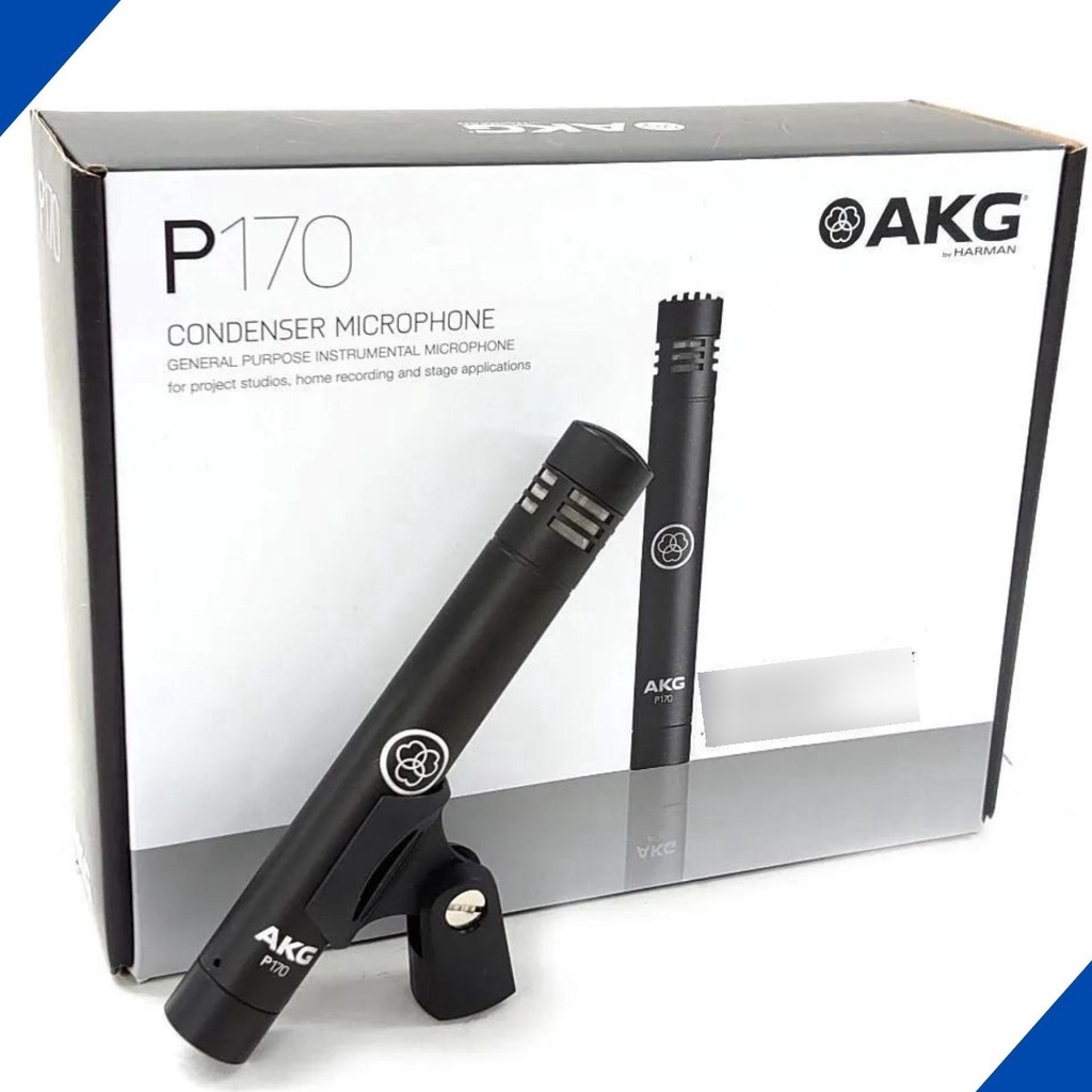 Microfone AKG Condensador Estúdio P170 Profissional Cardioide - Preto em Oferta na Shopee