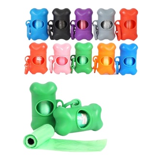 Kit Cata Caca com Porta Saquinho para Cachorro Gato Pet c/ 2 Refil Higiene Formato Osso em Oferta na Shopee