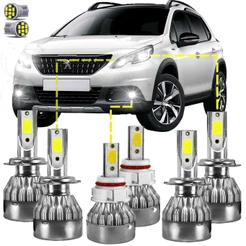 Kit Ultra LED Peugeot 2008 2017/2022 20000 Lúmens 6500K
