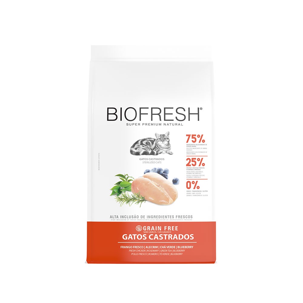 Ração Biofresh Para Gatos Castrados Frango - 7,5Kg em Oferta na Shopee