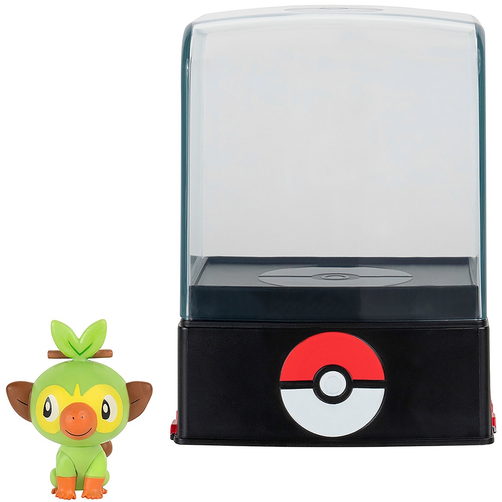 Boneco Pokémon Figura de Batalha Grookey Sunny Brinquedos Case Action Figure Pokémon Inicial Planta