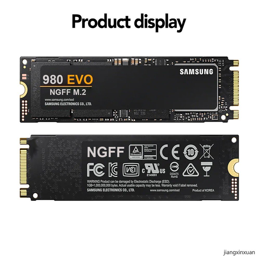 2TB Samsung SSD 980 evo NGFF M . 2 Graus M2 2280 TLC pcie Gen 3.0 X4 , NGFF1.4