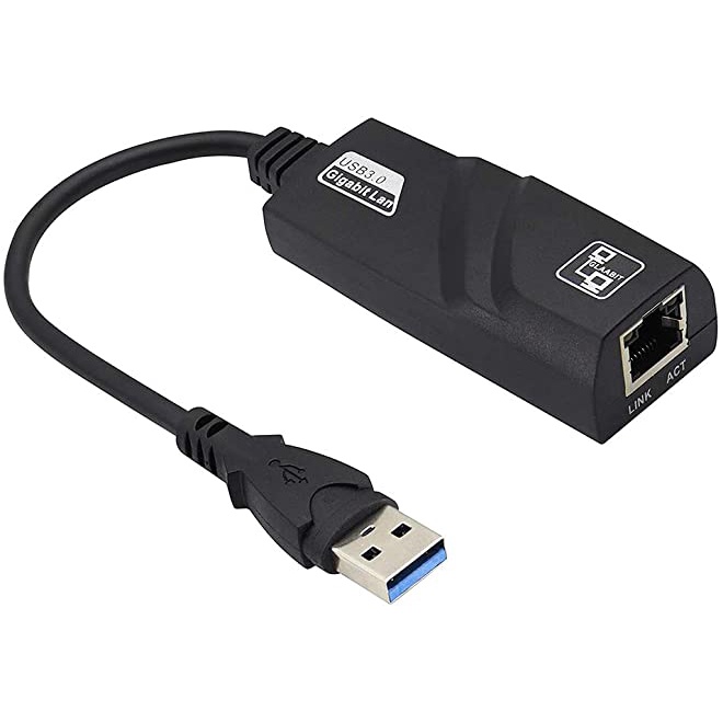 Cabo Adaptador USB 3.0 para RJ45 LAN Gigabit 10/100/1000
