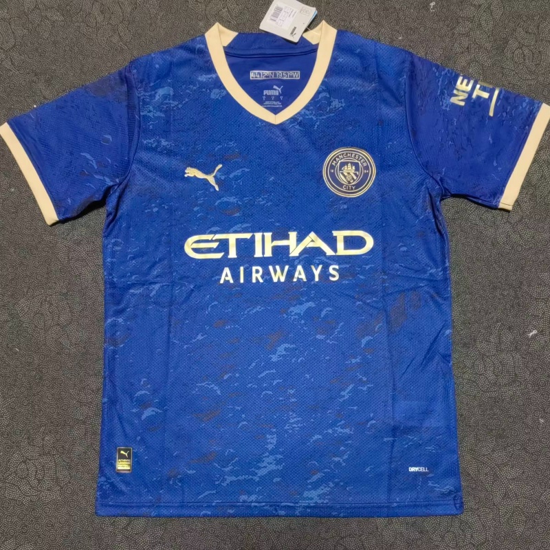 Camisa Manchester City 23/24 Versão Jogador Pré-Jogo - Azul - Imports do  vale