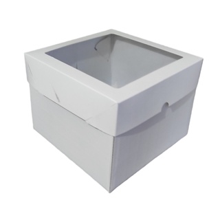 10 caixa 20x20x15 com visor base em papelão presentes cestas em Oferta na Shopee