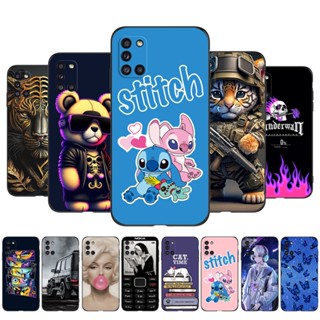 Capa Para Samsung Galaxy A31 Silicone Phone Cover A31 A 31 SM-A315F GalaxyA31 6.4inch Black Tpu Urso De Desenho Animado Tigre Bonito