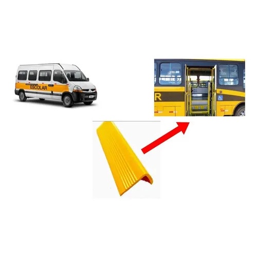 KIT 3 CANTONEIRA DEGRAU ESCADA PORTA ONIBUS VAN 1MT
