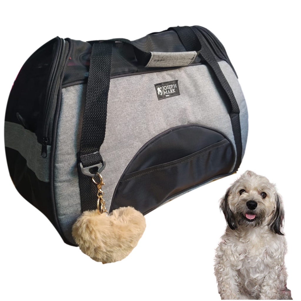 Bolsa De Transporte Kennel Flexível Para Aviões Pet Dobrável Com Colchãozinho de Pelúcia rf02