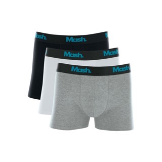 Kit com 3 Cuecas Boxer Algodão Mash