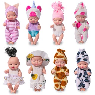 Reborn Brinquedos Renascidas Em PVC De 3,5 Polegadas Boneca De Bebê Lavável À Prova D