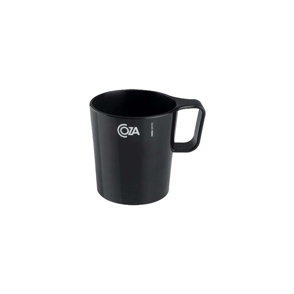 Caneca Empilhável Coza Casual 250 ml Preto em Oferta na Shopee