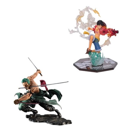 Luffy D. Monkey E Roronoa Zoro Action Figure One Piece 2 Pcs