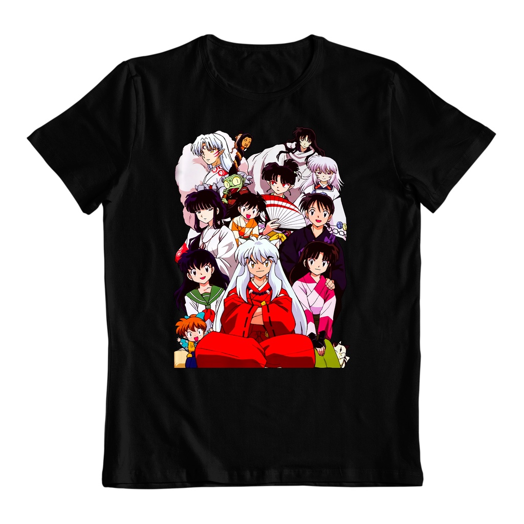 Camiseta Básica InuYasha Anime Personagens em Oferta na Shopee
