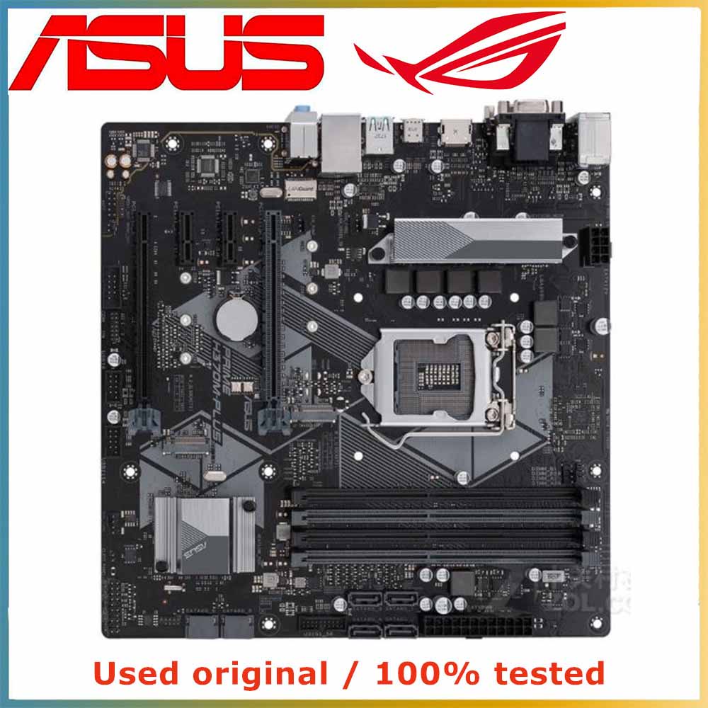 Placa m e itx para intel h370 lga 1151 cpu asus prime h370m plus tomada