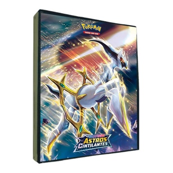 Álbum Fichário Cards Pokemon Astros Cintilantes Arceus Comporta 360 Cartas
