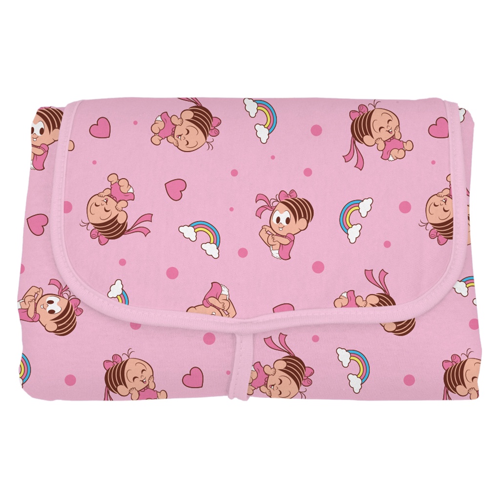 Trocador De Fraldas Portátil 100% Algodão Turma da Mônica Baby em Oferta na Shopee
