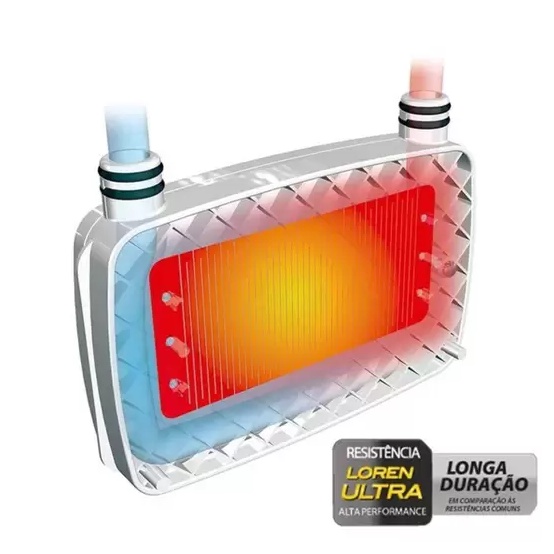 Resistência Chuveiro Lorenzetti Acqua Duo Ultra Storm 127v 5500w Lorenzetti Star Storm Jet Wave Ducha Banheiro Banho · foto 2