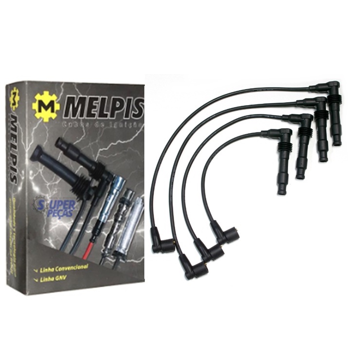 Jogo Cabo Vela Gm Corsa Sedan Super 1.0 1.6 16v gasolina / gnv 10mm amplificador de faisca booster shots