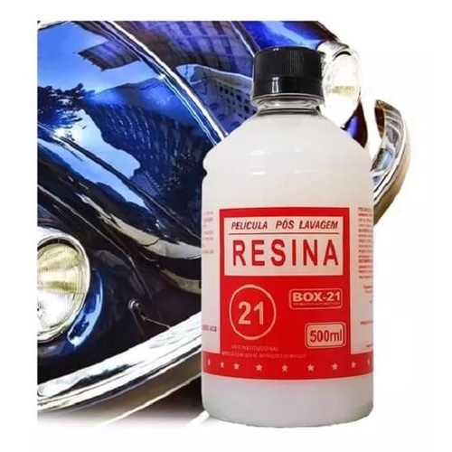 RESINA Cera Auto Brilho Pós Lavagem Box 21 500ml