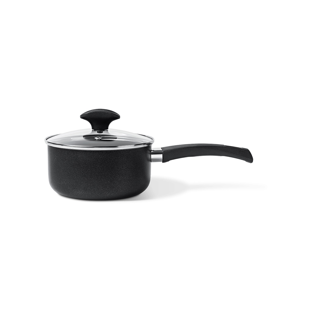 Panela Com Tampa Brinox Masala Antiaderente 2,05 Litros Ø 18 cm Preto