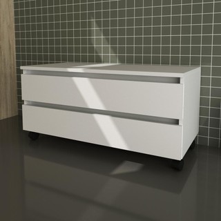 Gabinete Banheiro 2 Gavetas com Rodízios 80cm Multimóveis CR10083 Branco em Oferta na Shopee