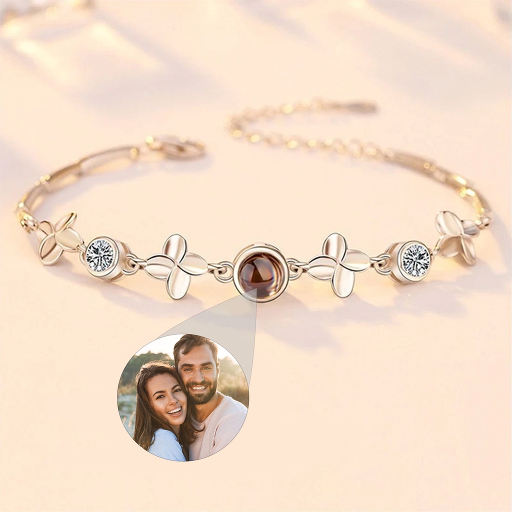 Edelstahl Armband Mit Fotoprojektion | Personalisie Produktbild-Vorschau 4