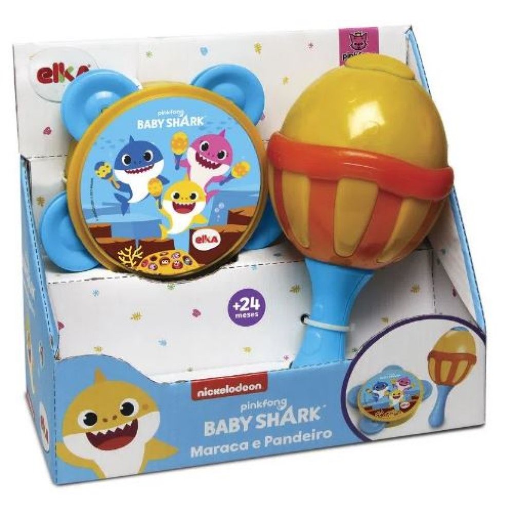Nickelodeon Pinkfong Baby Shark Maraca e Pandeiro + 2 anos