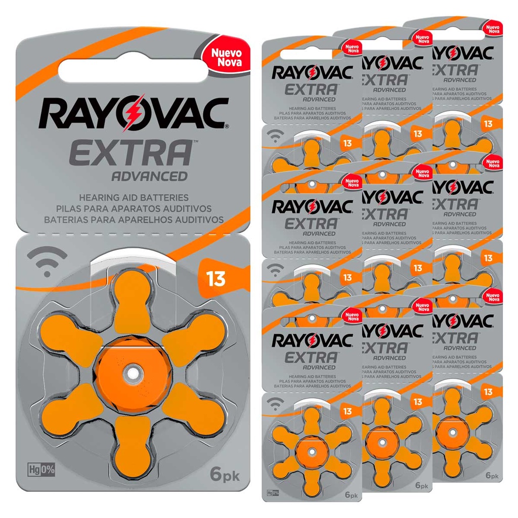 Pilha Auditiva 13 Rayovac Bateria Pr48 kit 60 unidades em Oferta na Shopee