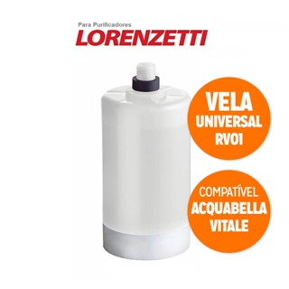 Refil Vela Compatível Para Filtro Torneira Purificador Lorenzetti Acquabella Vitalle Qualidade Premium Rv01 Acquabios Universal