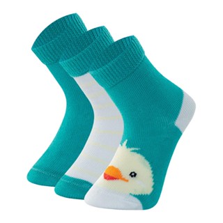 Kit com 3 Pares de Meias Bebê Cano Médio Mash